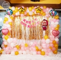 party artists Exquisite Little Masha Bear Birthday Decoration